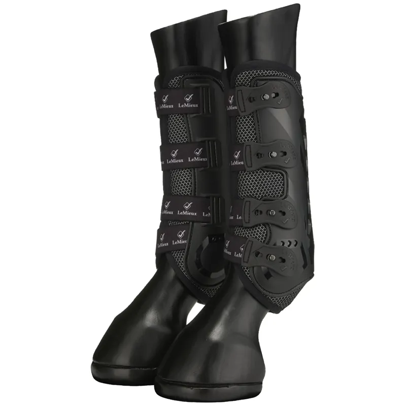LeMieux Ultra Mesh Snug Boot - Fronts - Black